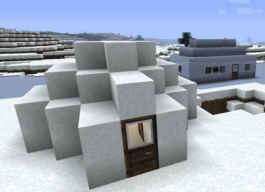 Igloo and ice house Minecraft Map